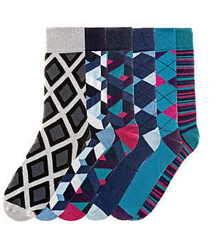 Комплект от 6 чифта мъжки памучни чорапи Markos снимка