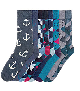 Комплект от 8 чифта мъжки памучни чорапи Antony снимка