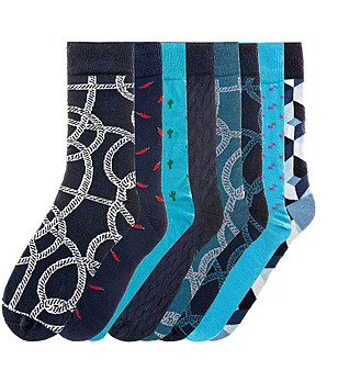 Комплект от 8 чифта мъжки памучни чорапи Ansel снимка