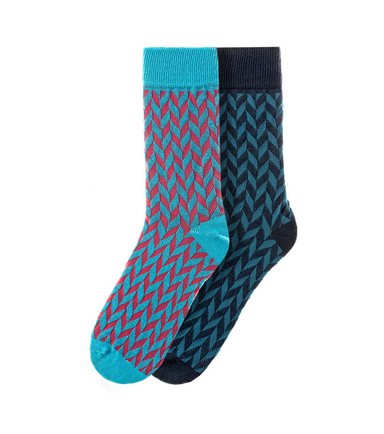 Комплект от 2 чифта мъжки памучни чорапи Gilberto снимка