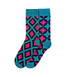 Комплект от 2 чифта мъжки памучни чорапи в синьо и циклама Hamlett-0 снимка