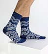 Комплект от 2 чифта мъжки памучни чорапи Hedeon-1 снимка