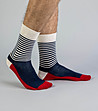 Комплект от 2 чифта мъжки памучни чорапи Roven-2 снимка