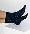 Комплект от 2 чифта мъжки памучни чорапи Snipes-2 снимка
