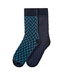 Комплект от 2 чифта мъжки памучни чорапи Preston-0 снимка
