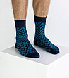 Комплект от 2 чифта мъжки памучни чорапи Preston-1 снимка