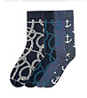 Комплект от 4 чифта мъжки памучни чорапи Broderick-0 снимка