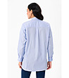 Светлосиня дамска памучна риза Imena-1 снимка