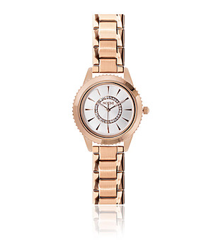 Дамски розовозлатист часовник с камъчета Olivia снимка