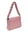 Розова дамска чанта от естествена кожа Bretta-2 снимка