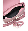 Розова дамска чанта от естествена кожа Bretta-4 снимка