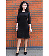 Черна рокля от ефектна дантела Diora-0 снимка