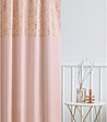 Розова blackout завеса със златисти мотиви Belissa 140х260 см-0 снимка