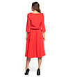 Червена рокля с асиметрична дължина Minelli-1 снимка