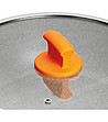 Плитка тенджера с оранжеви дръжки 28 см-2 снимка