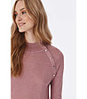 Дамски фин пуловер в розов нюанс Freya-2 снимка