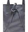 Дамска кожена чанта в сиво Ilana-3 снимка