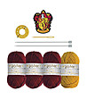 Комплект - изплети си шапка Harry Potter - Gryffindor-1 снимка