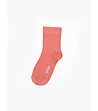 Дамски чорапи в цвят сьомга Mila-0 снимка