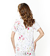 Горнище на пижама в бяло с флорален принт Flores-3 снимка
