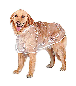 Дъждобран за кучета с бял кант снимка