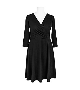 Черна клоширана рокля Darma снимка