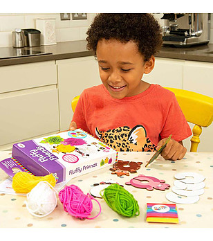 Направи от помпони Пухкави приятели снимка