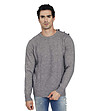 Мъжки пуловер с кашмир в сив цвят Bret-0 снимка