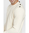 Мъжки пуловер с кашмир в цвят екрю Bret-2 снимка
