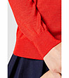 Дамски вълнен пуловер в оранжев нюанс Rina-2 снимка