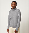 Дамски пуловер в сиво Nana-0 снимка