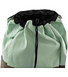 Текстилна раница в бледозелено и каки Diore 22 л-3 снимка
