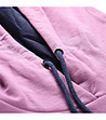 Дамски памучен суитшърт в сиво и лилаво-3 снимка