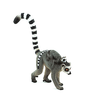 Малка фигурка Лемур с бебе лемурче снимка