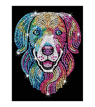 Направи си сам картина с пайети Лабрадор Ритрийвър 25х34 см снимка