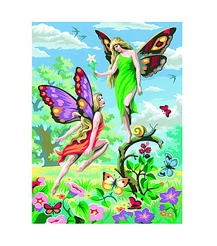 Картина за рисуване по номера Феи 23х30 см снимка