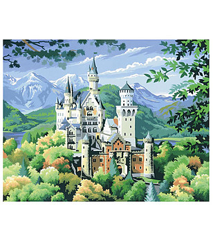 Картина за рисуване по номера Нойшвайнщайн 40х30 см снимка