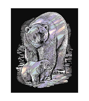 Комплект за гравиране на холограмна основа Полярна мечка снимка