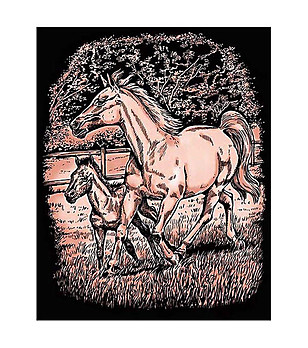 Комплект за гравиране на медна основа Коне снимка