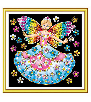 Направи си сам малка картина Фея 17х17 см снимка