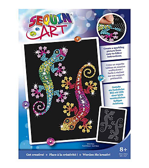 Направи си сам картина с пайети Гущери 25х34 см снимка