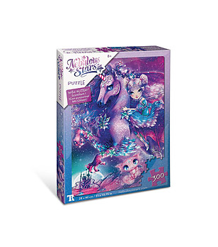 Блестящ пъзел от 300 части Небулия с еднорог снимка