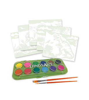 Магически картини с акварелни бои Динозаври снимка