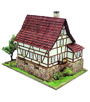 Макет къща за изграждане във винтидж стил снимка