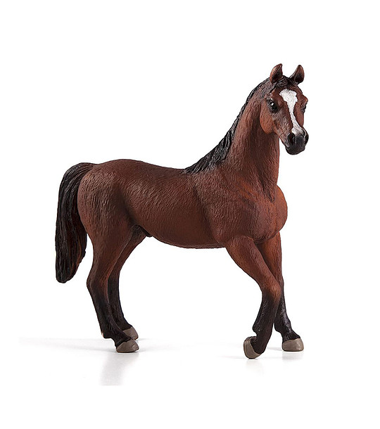 Малка фигурка на кафяв Арабски жребец снимка