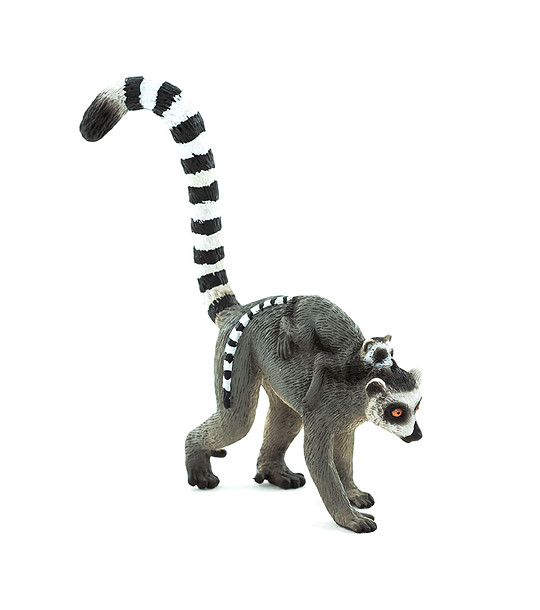 Малка фигурка Лемур с бебе лемурче снимка