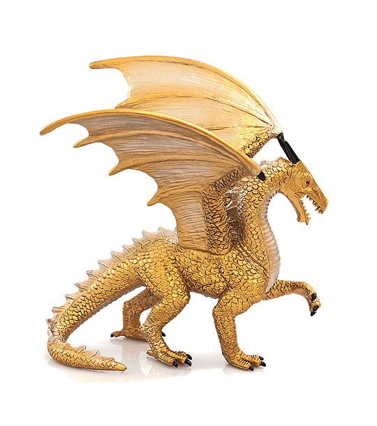 Малка фигурка Златен дракон снимка