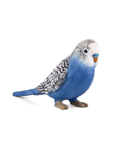 Малка фигурка на син Вълнист папагал снимка
