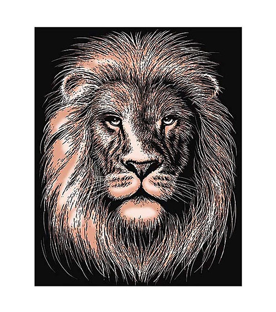 Комплект за гравиране на медна основа Лъв снимка