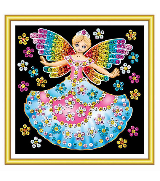 Направи си сам малка картина Фея 17х17 см снимка